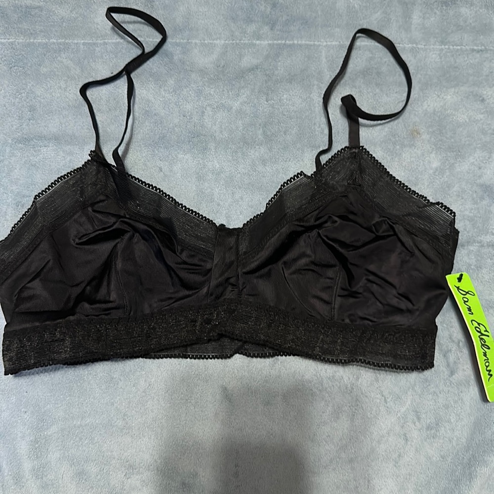 NWT Sam Edelman black bralette size L